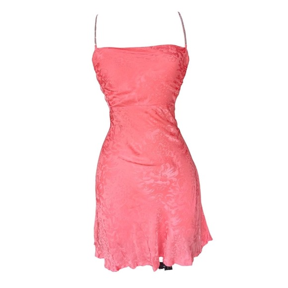 Flowers by Zoe Dresses & Skirts - For Love and Lemons Gabrielle Mini Slip Dress Pink Floral Whimsy Summer Size S‎